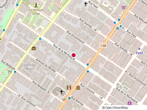 Location of le Sommet - Hazelview Properties at 3475 Rue de la Montagne, Montréal