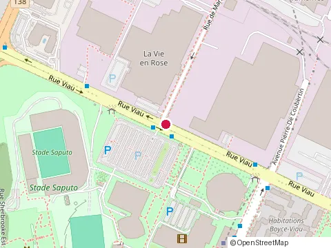 Location of le Toit Rouge at 5000 Sherbrooke St E, Montréal