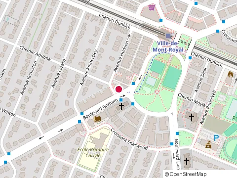 Emplacement de Leonidas Mont Royal au 1777 Boulevard Graham, Mont-Royal