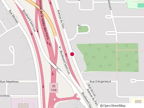 Emplacement de les As du Drain au 7J 63 Avenue du Parc, Saint-Jean-sur-Richelieu