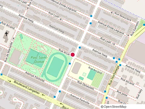 Location of les Entreprises Henripin at 2955 Rue Arcand, Montréal