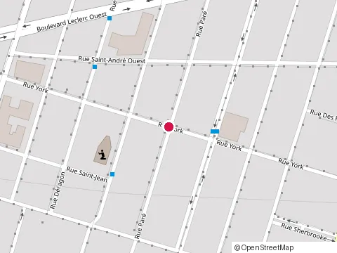 Location of les Financiers at 2 Rue Paré, Granby