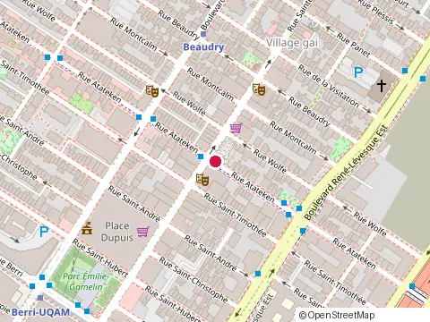 Location of les Grands Explorateurs at 101-1200 Rue Atateken, Montréal