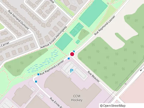 Location of les Habitations Luciano Grilli at 3860 Rue Éric-Goldberg, Saint-Laurent
