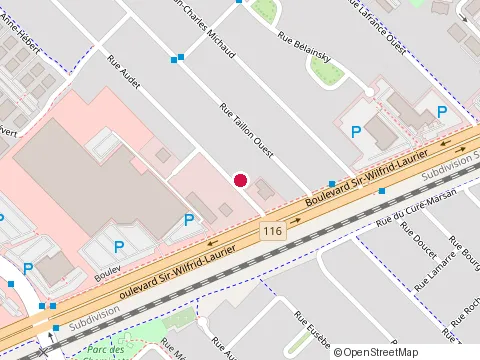 Location of les Planchers Natek at 230 Rue Audet, Saint-Basile-le-Grand