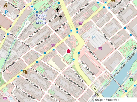 Location of Lgl Peintres at 3427 Rue Doré, Montréal