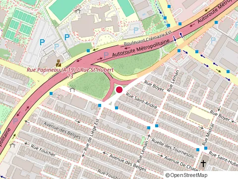 Location of Liege Restaurant at 881 Rue de Liege O, Montréal