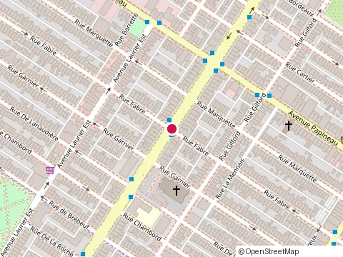 Location of Lina Malenfant d.O. at 1475 boulevard Saint-Joseph E, Montréal