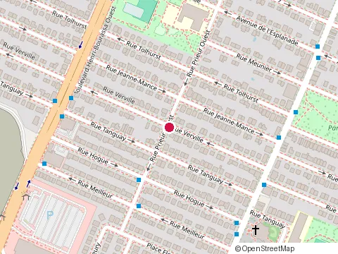 Location of Linéaire Entrepreneur Général at 10407 Rue Verville, Montréal