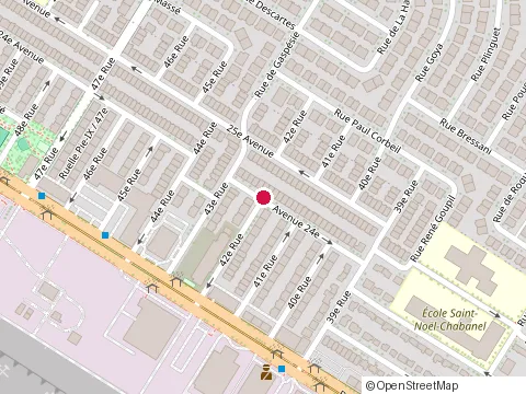 Location of Loisirs St Rene Coupil Inc at 4121 42E St, Montréal