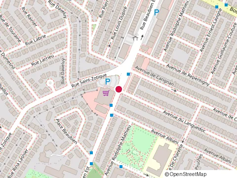 Location of Lucie Poulin at 6285 Rue Beaubien E #3, Montréal