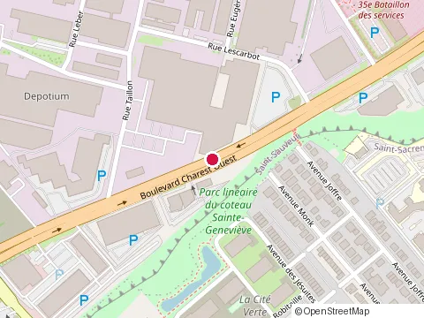 Location of Luminaire Mathieu at 1240 boulevard Charest O, Québec