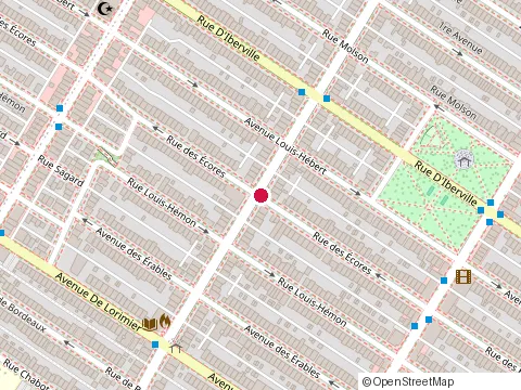 Location of Lunetz at 2345 Rue Saint-Zotique E, Montréal