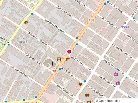 Location of Lussier & Seguin at 1312 Rue Sherbrooke E, Montréal