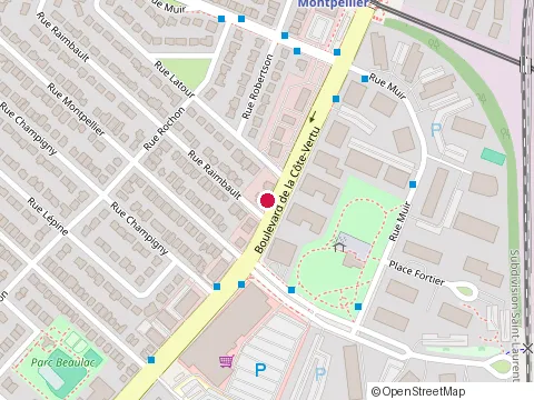Location of Ma Maison Montreal at 625 Boulevard Cote Vertu Ouest, Saint-Laurent