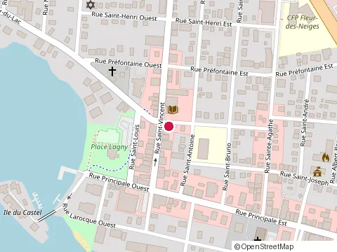 Location of Maison at 114 Rue St Vincent, Sainte-Agathe-des-Monts