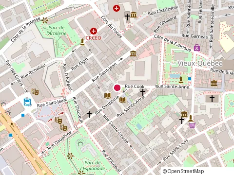 Location of Maison de la Littérature at 40 Rue Saint-Stanislas, Québec