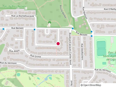 Location of Maison Gagnon Inc. at 1920 Rue la Rochefoucauld, Sherbrooke