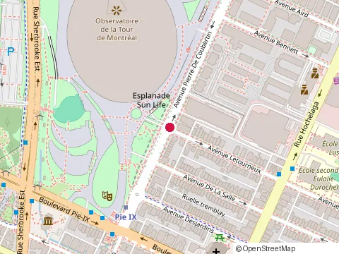 Location of Maison l'Exode at 2590 Rue Létourneux, Montréal