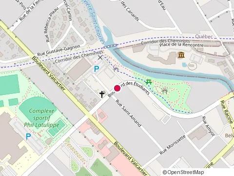 Emplacement de Mamie-Lait (Local des Services en Allaitement) au 25 Boulevard des Étudiants, Québec