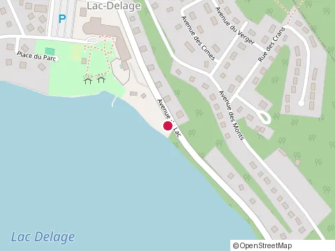 Location of Manoir du Lac Delage at 40 avenue du Lac, Lac-Delage