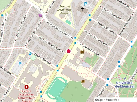 Location of Marc Charland at 2911 chemin Cote-Sainte-Catherine, Montréal