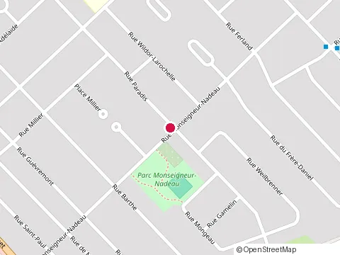 Location of Marcel Pelland at 300 Rue Paradis, Sorel-Tracy