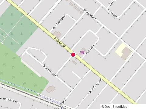 Location of Marché Lavallée at 4298 Rue Laval, Lac-Mégantic