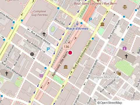 Location of Mariners' House Of Montreal at 200 Rue de la Commune O, Montréal