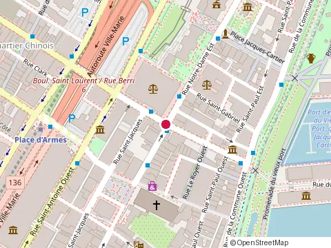 Location of Martin J Fklar at 4 Rue Notre-Dame E, Montréal