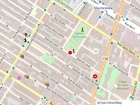 Location of Martin Lapointe at 3500 avenue Laval, Montréal