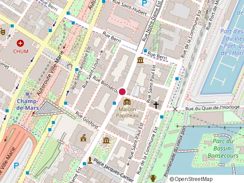 Location of Martin Rouleau at Appartement-430 Rue de Bonsecours, Montréal
