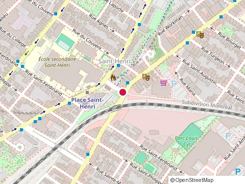 Location of Mass Mediation at 3974 Rue Notre-Dame O, Montréal