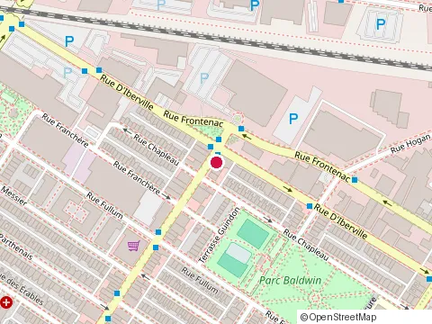 Location of Maxim'S at 2490 avenue du Mont-Royal E, Montréal