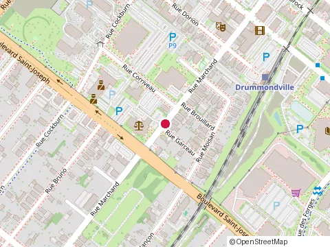 Location of Mbl Avocats Inc. at 289 Rue Marchand, Drummondville