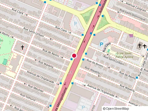 Location of Mc Donald'S at 115 boulevard Cremazie O, Montréal