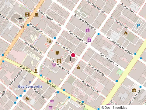 Location of Mckibbin'S at 1426 Rue Bishop, Montréal