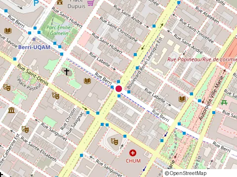 Location of Me Migen Dibra, Bureau d'Avocate at 505 boulevard Rene-Levesque O, Montréal
