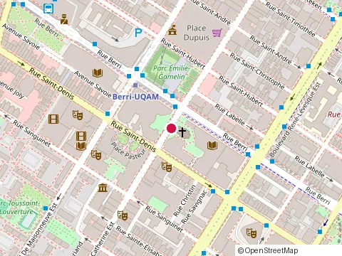Location of Mentorat Québec at 405 St Catherine St E, Montréal