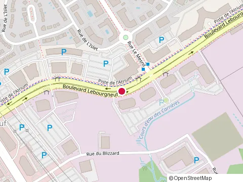 Location of Menz Club at 1130 Boulevard Lebourgneuf, Québec