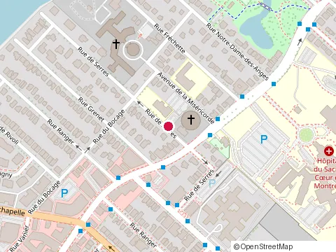 Location of Middle School Jacques-Prévert at 12349 de Serres, Montréal