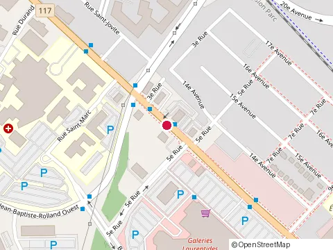 Location of Mikes at 340 boulevard des Laurentides, Saint-Jérôme