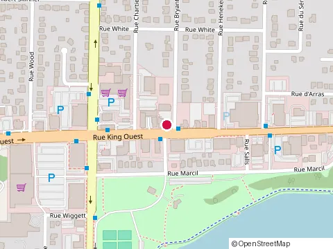 Location of Mikes Sherbrooke at 1705 Rue King O, Sherbrooke