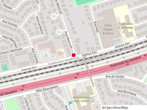 Location of Mimy Restaurant at 275 avenue Elm, Beaconsfield