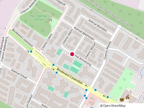 Location of Mindrange at 5900 Armstrong Avenue Suite 101, Montréal