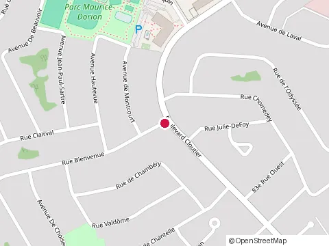 Location of Mission Montreal at 445 Rue Bienvenue, Québec