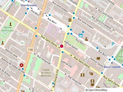 Location of Mmmuffins at 2001 Rue Saint-Denis, Montréal