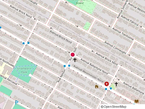 Location of Monkland Sharkx at 160 Ballantyne Avenue North, Montréal