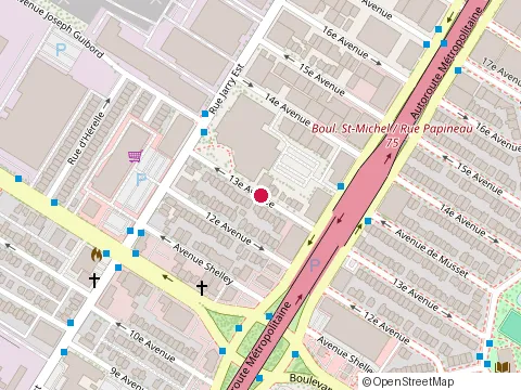 Location of Montreal Piscines Interieures at 8475 13E Av, Montréal