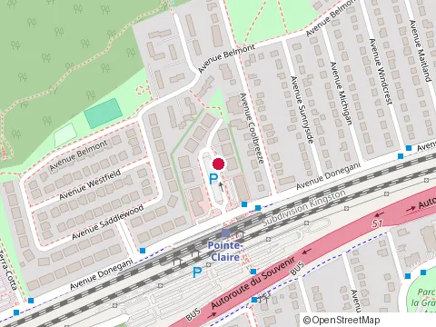 Location of Montreal Skylights at 105 avenue Ashgrove #9, Pointe-Claire